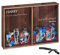 Maverton Cork & Bottle Caps Collector - Mounted Wooden Box with a Transparent lid - Corkscrew and Bottle Opener Attached - Personalised Gift for Men and Women - Important