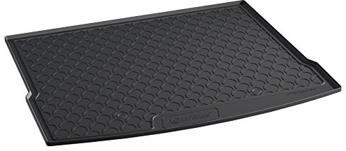 AROBA GL1013 Design Kofferraumwanne kompatibel mit Volkswagen Tiguan 2 5 Sitzer ab BJ. 4.2016> für hohen Ladeboden Kofferraummatte passgenau erhöhter Rand schwarz