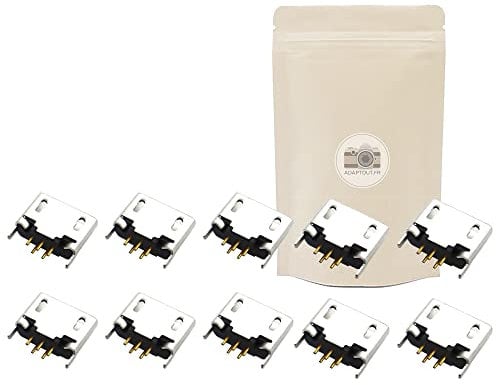 10X Micro Prise USB 2.0 Femelle PCB Board a souder 5 pins Chargeur Piece de Rechange