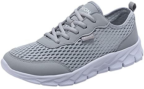 Sneakers da Uomo alla Moda estive in Rete Traspirante, Confortevole, Leggero, Piatto, Morbido, con Lacci, Casual Guanti Offerta