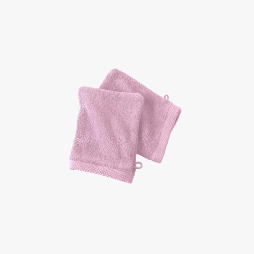 PERLE DE COTON - Gant de Toilette 16x21 cm - Rose Poudré