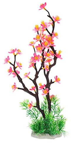 VOCOSTE 1pcs Fish Tank Aquarium Decorations Plants, Pink 12.80