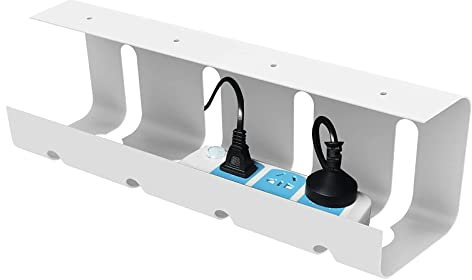 Gestión De Cables Bandeja De Gestión De Cables Organizador De Cables Debajo Del Escritorio Escritorio Vertical Almacenamiento Del Organizador De Cables Debajo Del Escritorio ( Color : Bianco , Size :