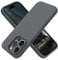 OTOFLY Compatible with iPhone 15 Pro Case, Silicone Shockproof Slim Thin Phone Case for iPhone 15 Pro(6.1 inch), (Space Gray)
