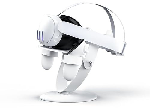 VR Stand Headset and Controller Display Holder Mount Station for Meta Quest 3/for Oculus Quest 2/PS VR2/PS4VR/for HTC Vive/Valve Index/Pico 3/Pico 4 VR,VR Organizer Rack Accessories