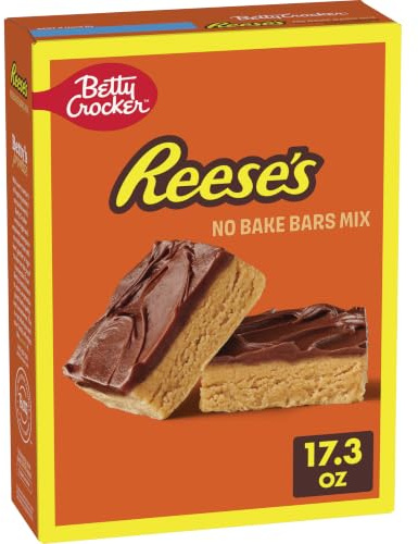 Betty Crocker Reese's - Mix di barrette senza cottura al burro di arachidi, 500 ml