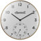 Ingersoll Analoge Wanduhr, leicht ablesbar, 30 cm Durchmesser in goldfarbenem Gehäuse mit weißem Zifferblatt