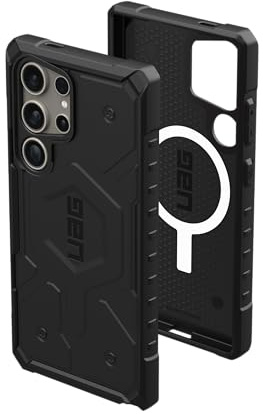 URBAN ARMOR GEAR UAG Schutzhülle für Samsung Galaxy S24 Ultra, 17,3 cm (6,8 Zoll), Pathfinder, magnetisch, robust, militärisch, sturzsicher, stoßfest, rutschfest, Schwarz