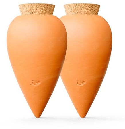 Pepin | 2X Oyas | Oyas A Planter Terre Cuite | Arrosage Automatique et Ecologique pour Plante d'Intérieur et d'Extérieur | Système d'Irrigation Naturel | Ollas Terre Cuite - 25 cl