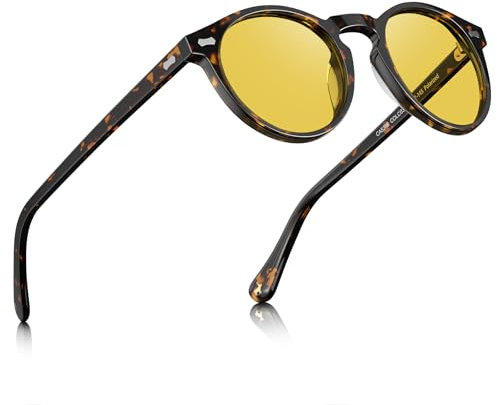 CARFIA Night Driving Glasses for Womens Anti-Glare Night Vision Polarised Eyewear with UV Protection