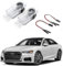 AutoQi Willkommenslicht für Audi A1 A2 A3 8P 8L 8V A4 A5 A6 A7 Q2 Q3 Q5 Q7 LED Projektor Quattro Logo Einstiegsbeleuchtung Laser Türlicht, 2 Stück Lampe
