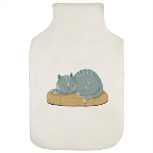 'Cute Grey cat' Hot Water Bottle Cover (HW00031552)