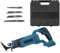 Sierra de sable con batería recargable compatible con batería de litio Makita de 18 V, 2800 spm, longitud de carrera de 26 mm, sin escobillas, sierra de recipro, con 4 hojas de sierra, 1 caja de