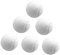 rockible 6X Tennisbälle, elastische Übungsbälle mit 6,4 cm Durchmesser, verschleißfeste Trainingsbälle für Spiele, Outdoor-Unterhaltung, Sport, Weiß