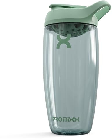 Promixx PURSUIT Eiweiß Shaker – 950ml Premium Shaker für Proteinpulver, Supplements & Pre-Workout – Auslaufsicher, BPA-frei, Leicht zu Reinigen – Seegrasgrün