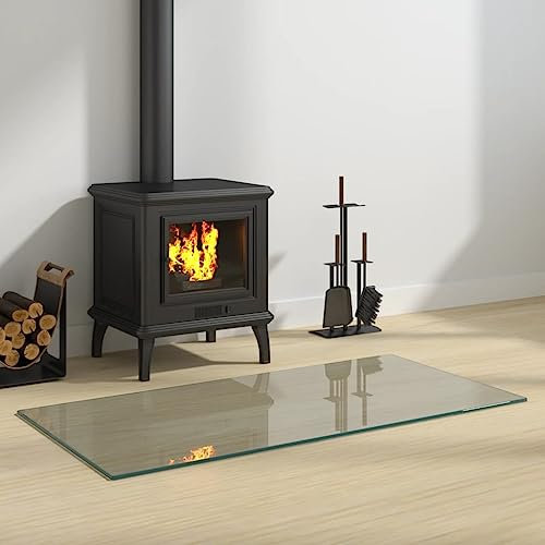 Furniture Select Kamin Glasplatte rechteckig 100x50cm