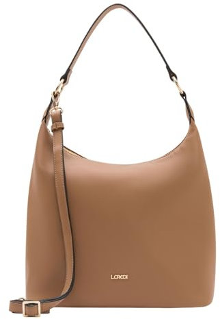 L.CREDI Olga Hobo Bag Toffee