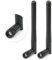 WiFi Antenna 2.4GHz 5GHz 5.8GHz, RP-SMA Male Antenna, 3dBi High Gain Male Dual Band External Connector for WiFi Router Wireless Network Card USB Adapter Video Surveillance Monitor PC(Black)