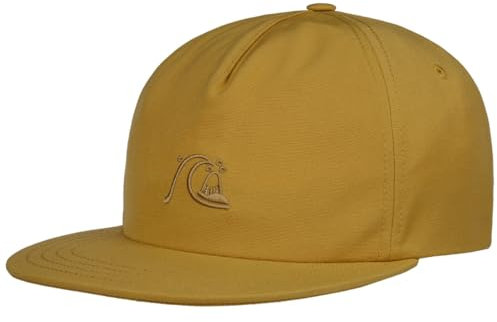 Quiksilver DNA Bubble Cap Basecap Baseballcap Snapback Flat Brim (One Size - Cognac)