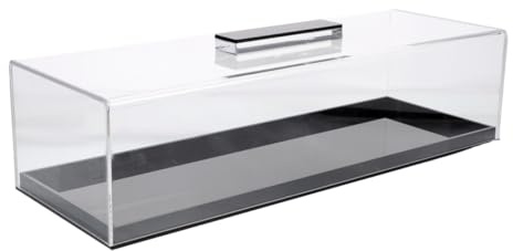 Garneck Acrylic Cake Display Stand with Clear Lid Space-efficient Rectangular Dessert Tray for Cakes Pastries and Charcuterie Boards Shatter-resistant Multipurpose Storage for Home Events