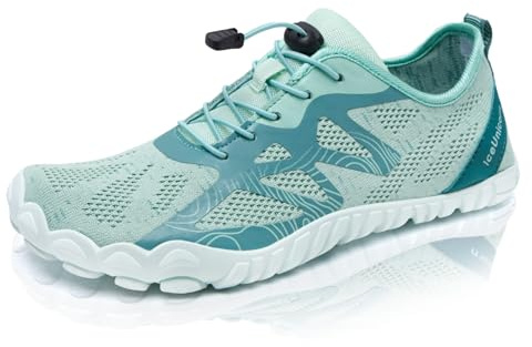 Barefoot Shoes Men Women Water Shoes Wide Lightweight Walking Shoes(A Mint Green,5.5UK)