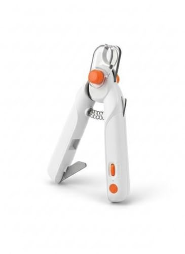 Dog Nails Clippers and Trimmers with Safety Guard Professional Pet Nail Clipper for Large Medium Small Breed Rechargeable Low Noise Cat Nail Grinder LED Light for Dogs Cats Rabbits Guinea Pigs