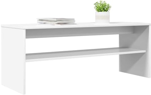vidaXL TV-Schränk 100 x 35 x 40 cm Weiß Holzwerkstoff
