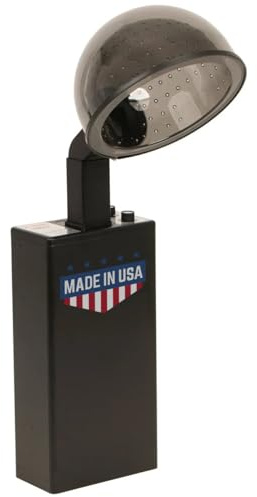 Buy-Rite X-TRA Hot 980W Professional Hooded Standing Salon Hair Dryer with Timer, 4 Heat Settings, Extra-Large Adjustable Hood, Removable Filter, UL/CSA Certified, Black, HL-1500