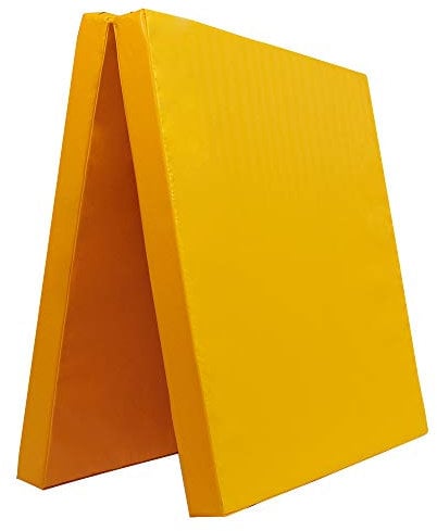Klappbare Turnmatte - versch. Farben & Größen - Raumgewicht: 22 kg/m³ (200 x 200 x 8 cm, Gelb)