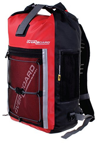 Overboard OB1146R Wasserdichter Rucksack Sports 30 Liter Rot, 50 x 45 x 6 cm