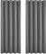 Deconovo Wide Grey Curtains for Living Room Thermal Insulated 66 x 72 Inch Eyelet Blackout Curtains Energy Saving Drapes Light Grey 2 Panels