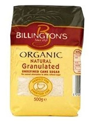 Billingtons Org Golden Granulated Sugar 500g x 2 (Pack of 2)