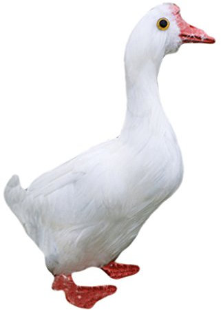 Künstliche Gefiederter Vogel Tiervogel Garten Figur Dekofigur Dekoration Vogel Scarer Garten Ornament, Gans