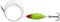 Quantum Magic Trout Bloody Inliner 80cm Blinker 3,5cm 4g, Forellenblinker zum Spinnfischen auf Forelle, Forellenköder zum Angeln, Farbe:Gelb/Grün