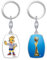 FIFA Women's World Cup France 2019™ Keyring Offset Pet/Trophy, Adult Unisex, Replica, One Size