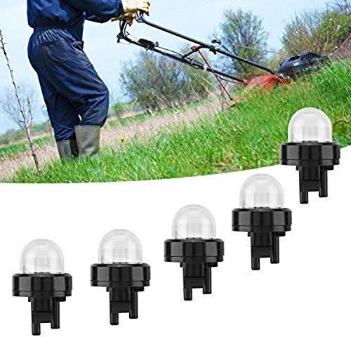 5 Stück Vergaseröl Blase Vergaser General Atika Primer Pumpe Snap-In Primer Kraftstoffpumpe für R Kettensägen, Gebläse, Trimmervergaser
