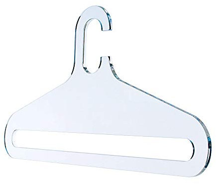 HAB & GUT Kleiderbügel Classic Acryl klar durchsichtig, AD001- hochwertige Qualität