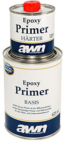 AWN Epoxy Primer - Primer 2 K, vernice epossidica per antinebbia e vernice per barche (0,75 litri)