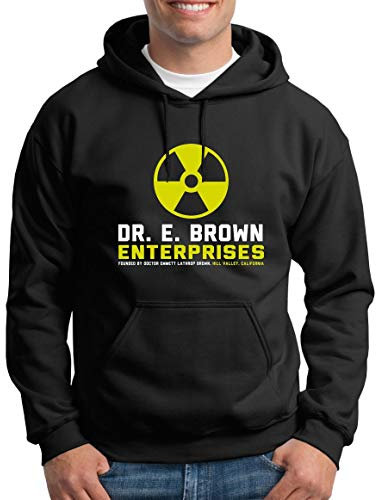 TShirt-People Doc Brown Enterprises Kapuzenpullover Herren Zukunft Delorean Zurück L Schwarz