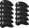 CRAFTSMAN GOLF 11pcs/Set Neoprene Iron Headcover Set with Large No. for All Brands Callaway,Ping,Taylormade,Cobra Etc. (Black)