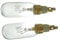 Yourspares 2 x Fits American Style T Click 40W 240V Fridge Freezer Bulb Lamp