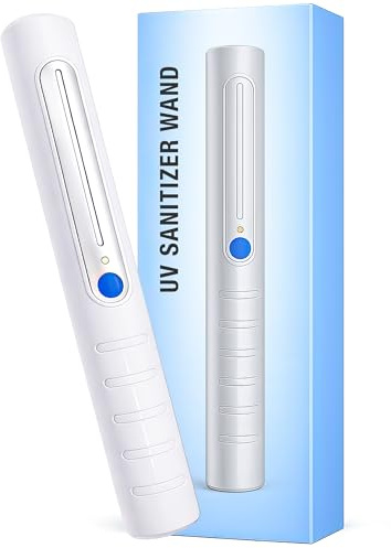 Smarter Home Ideas UV Sanitizer Wand - Portable UV Light Sanitizer for Room and Travel - 99.99% Ultraviolet Sanitizing Light, Handheld UV Sanitizing Lamp