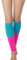 iB-iP Damen Neongrün Ballett Tanzwärmer Aerobic Beinstulpen, Größe: Einheitsgröße, Meer-blau & Hot Pink