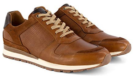 Travelin' Worcester - Herren - Sneaker niedrig - Citytrip - Leder - Cognac - 43