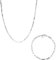 LUUK LIFESTYLE Schmuckset Chain aus Edelstahl mit Halskette und Armkettchen, Damenschmuck, zeitloser Stil, Modeschmuck, 20 cm, verstellbare Kettenlänge, stylish trend, stilvolle Accessoires, Silber