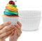Cupcake Liners for Baking – White Jumbo Muffin Liners Dessert Cups, Thick Parchment Paper Baking Supplies, Large Greaseproof Pan Liner Wrappers (50-Pack)