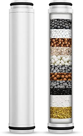 FEELSO Shower Filter for Handheld Shower Head, 2 Pack 15 Stage Replacement Filters for Hard Water Remove Chlorine and Harmful Substances