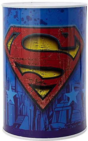 Kinderspardose aus Metall - Superman-Symbol