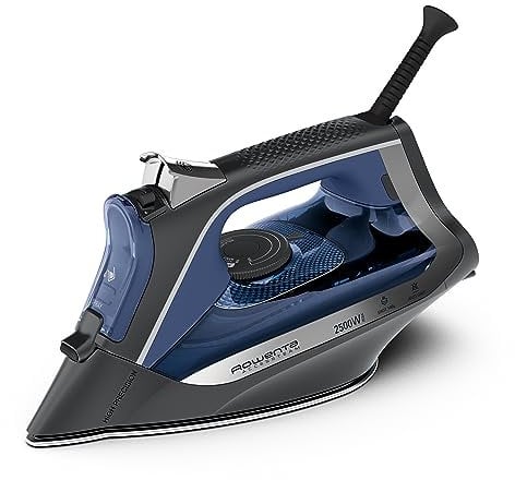 Rowenta DW4301D1 Access Steam Ferro da Stiro a Vapore, 2500W, 250 ml, Colpo Vapore 140 g/min, Piastra Microsteam in Acciaio Inox, Sistema Anticalcare, Punta di Precisione e Protezione Antigoccia
