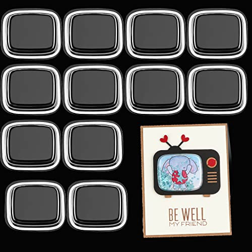 20 Stück Fernseher-Shaker-Größen 5,4 cm x 3,5 cm Durchmesser für geschwollene Shaker-Abdeckungen, Shaker, Fenster, Blisterpapier, Basteln, Kartenherstellung, Kunstprojekte, Handwerk